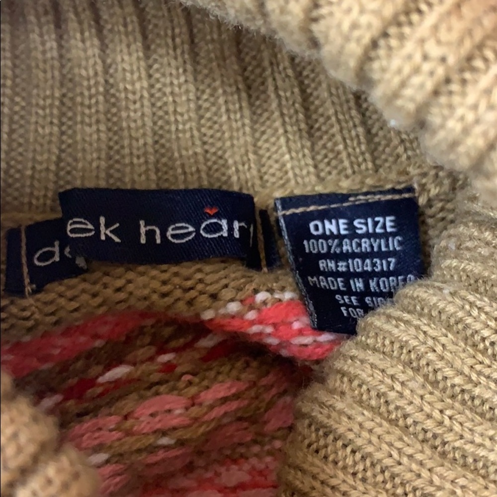 Girls One Size Poncho Sweater Derek Heart ❤️ - Picture 6 of 6